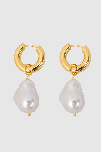Castel & Co Pearl Earrings - Gold Hyde Boutique