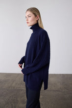 Load image into Gallery viewer, Laing Slouchy Cable Knit - Navy | PRE ORDER ARRIVING 29th APRIL Hyde Boutique
