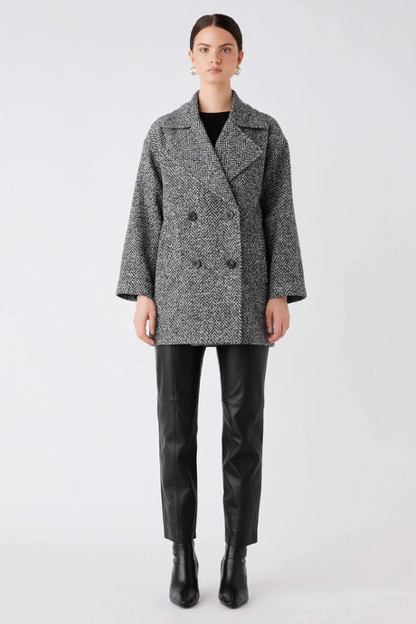 Esmaee Ace Blazer Coat - Herringbone Hyde Boutique