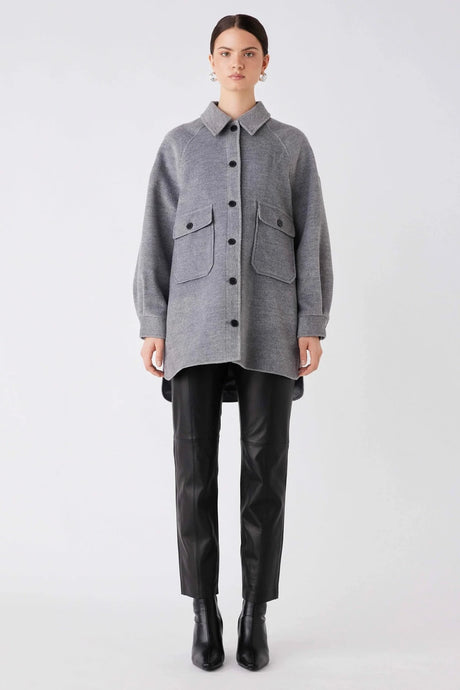 Esmaee Interpreter Shacket - Grey Hyde Boutique