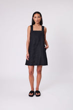 Load image into Gallery viewer, Marlow Iris Square Neck Dress - Black  Hyde Boutique   
