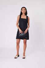 Load image into Gallery viewer, Marlow Iris Square Neck Dress - Black  Hyde Boutique   
