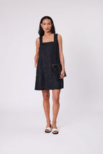 Load image into Gallery viewer, Marlow Iris Square Neck Dress - Black  Hyde Boutique   
