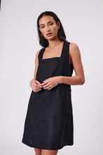 Load image into Gallery viewer, Marlow Iris Square Neck Dress - Black  Hyde Boutique   
