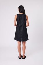 Load image into Gallery viewer, Marlow Iris Square Neck Dress - Black  Hyde Boutique   
