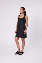 Load image into Gallery viewer, Marlow Iris Square Neck Dress - Black  Hyde Boutique   
