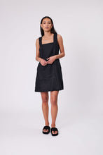 Load image into Gallery viewer, Marlow Iris Square Neck Dress - Black  Hyde Boutique   
