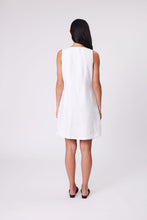 Load image into Gallery viewer, Marlow Iris Square Neck Dress - White  Hyde Boutique   
