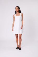 Load image into Gallery viewer, Marlow Iris Square Neck Dress - White  Hyde Boutique   
