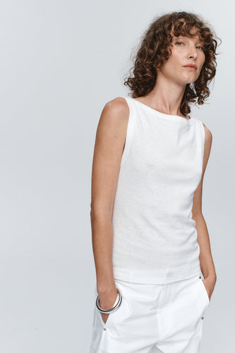 Marle Jill Singlet - Ivory Hyde Boutique