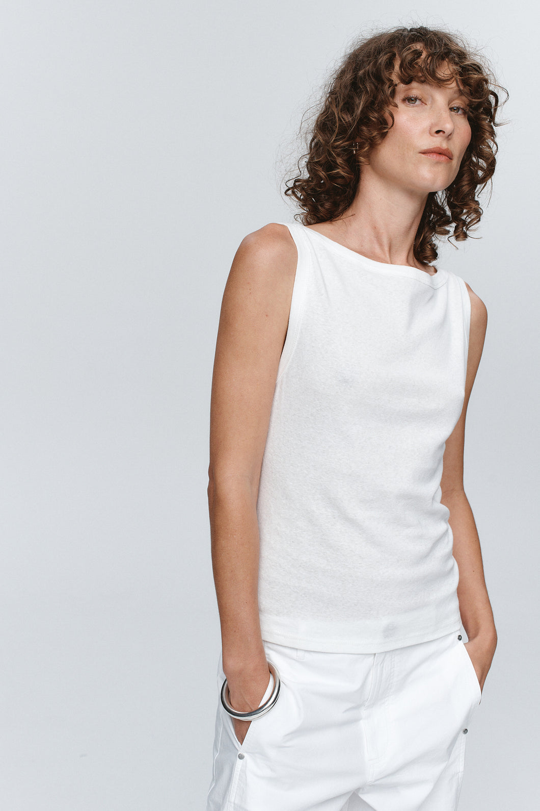 Marle Jill Singlet - Ivory Hyde Boutique