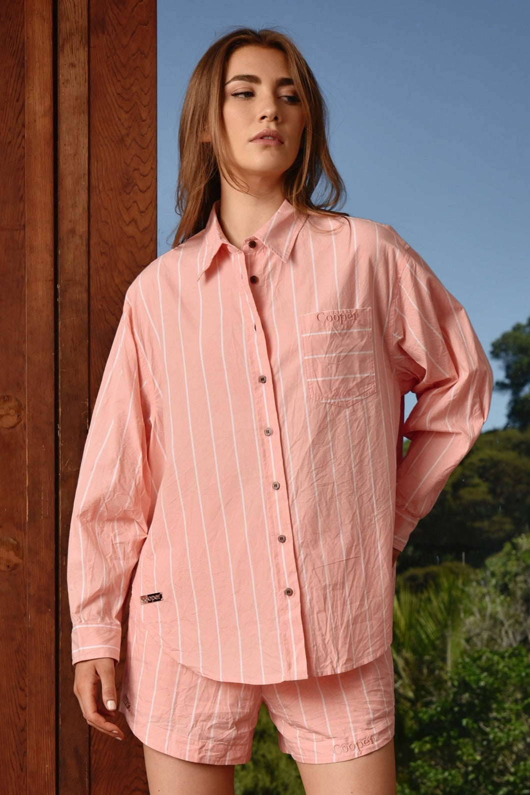 Cooper by Trelise Cooper Just Casually Shirt - Peach Stripe Hyde Boutique