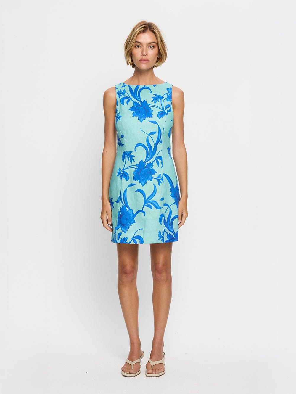 Kivari Juniper Mini Dress - Cobalt Blue/Green Hyde Boutique