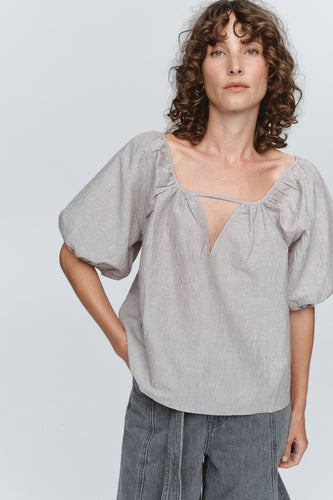 Marle Kendra Top - Chocolate Stripe Hyde Boutique
