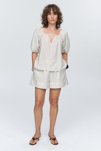 Marle Kendra Top - Grey Stripe Hyde Boutique