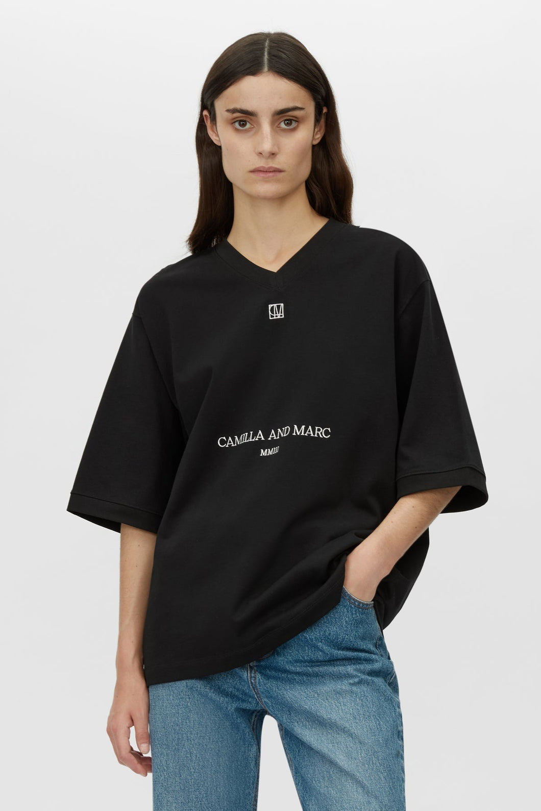 Camilla and Marc Larissa Logo Tee - Black Hyde Boutique