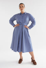 Load image into Gallery viewer, Elk Ligne Shirtdress - Blue Stripe  Hyde Boutique   
