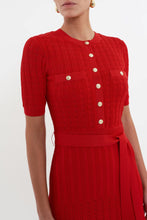 Load image into Gallery viewer, Rebecca Vallance Lucy Knit Mini Dress - Red | PRE ORDER End Nov  Hyde Boutique   
