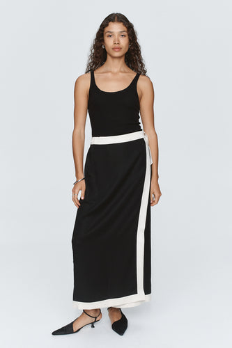 Marle Luisa Skirt - Black/Ivory Hyde Boutique