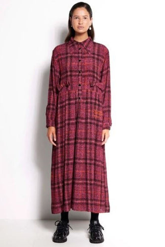 Salasai La Rosa Dress - Mulberry Tweed  Hyde Boutique   