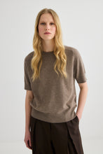 Load image into Gallery viewer, Laing Jasper Short Sleeve Crewneck - Cocoa Marle Apparel > Women > Clothing > Knitwear > Knit Tops > Short Sleeve Knit Tops > Laing Hyde Boutique
