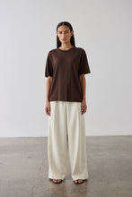Load image into Gallery viewer, Laing Oversized Knit T-Shirt - Chocolate Hyde Boutique
