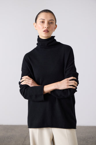 Laing Mara Funnel Neck - Black Hyde Boutique