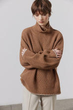 Load image into Gallery viewer, Laing Aidan Ribbed Sweater – Saddle  Hyde Boutique   

