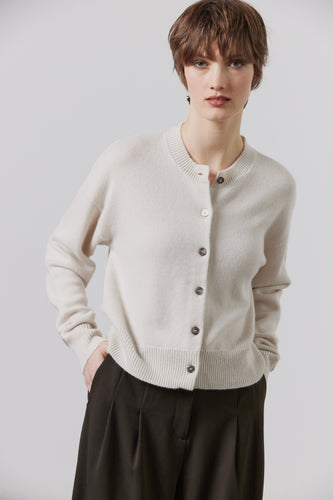 Laing Boxy Cashmere Cardigan – Putty  Hyde Boutique   