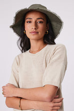 Load image into Gallery viewer, Marlow Linen Bucket Hat - Olive  Hyde Boutique   
