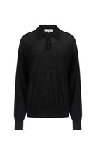 Load image into Gallery viewer, Harris Tapper Long Sleeve Orwell Polo - Black
