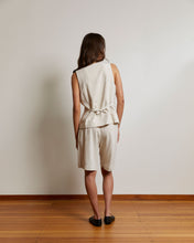 Load image into Gallery viewer, Mahsa Waistcoat Shell - Slub Linen - Natural  Hyde Boutique   
