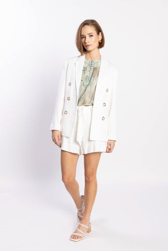 Loughlin View Blazer - White  Hyde Boutique   