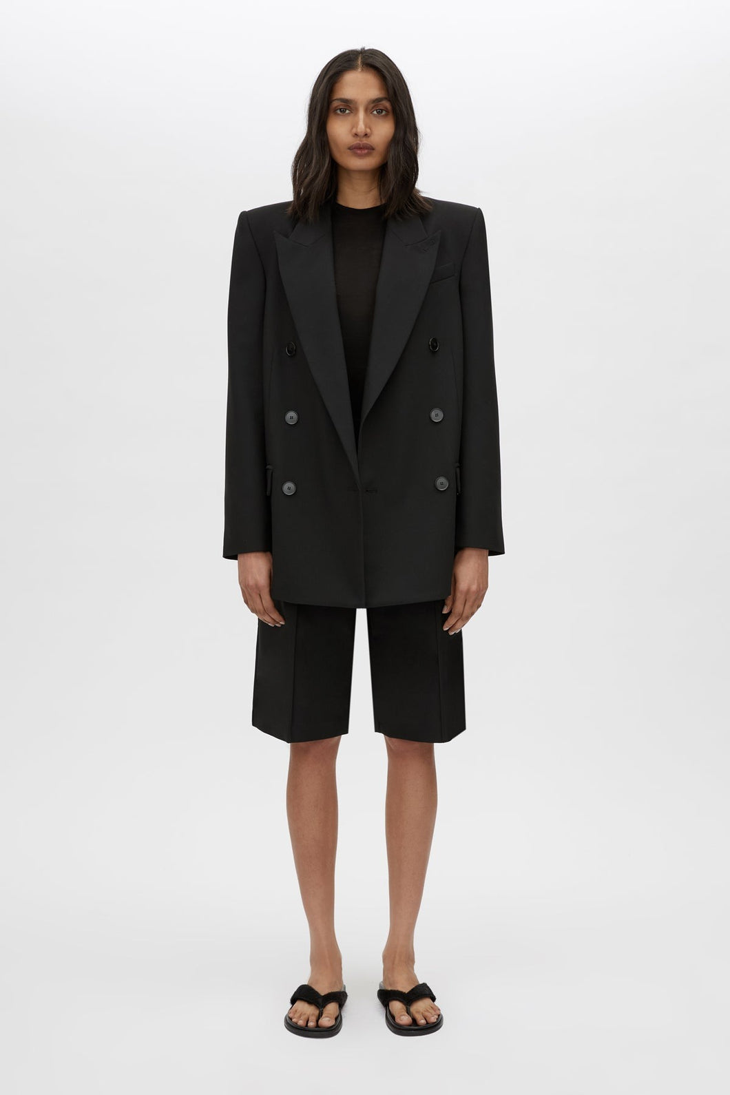 Camilla and Marc Mackinley Double Breasted Blazer - Black Hyde Boutique