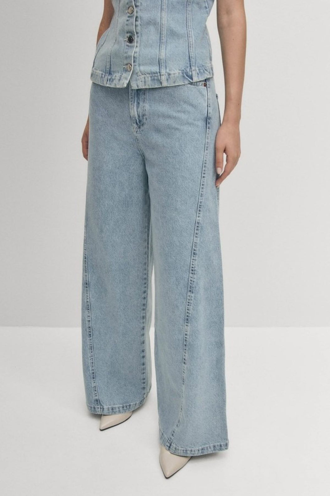 Alohas Magda Denim Pants - Blue  Hyde Boutique   