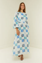 Load image into Gallery viewer, Palm Noosa Melrose Dress - Blue Floral Tile  Hyde Boutique   
