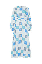 Load image into Gallery viewer, Palm Noosa Melrose Dress - Blue Floral Tile  Hyde Boutique   
