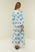 Load image into Gallery viewer, Palm Noosa Melrose Dress - Blue Floral Tile  Hyde Boutique   
