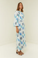 Load image into Gallery viewer, Palm Noosa Melrose Dress - Blue Floral Tile  Hyde Boutique   
