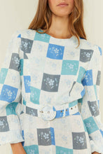 Load image into Gallery viewer, Palm Noosa Melrose Dress - Blue Floral Tile  Hyde Boutique   
