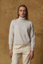 Load image into Gallery viewer, Standard Issue Merino Crop Funnel Neck Jumper - Alabaster  Hyde Boutique   
