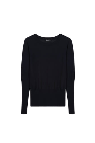 Standard Issue Merino Long Rib Sweater - Black  Hyde Boutique   