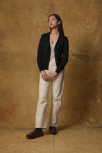 Load image into Gallery viewer, Standard Issue Light Merino V Neck Cardigan - Black Hyde Boutique
