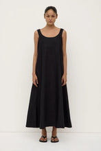 Load image into Gallery viewer, Assembly Label Maree Linen Midi Dress - Black

