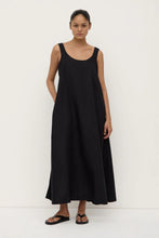 Load image into Gallery viewer, Assembly Label Maree Linen Midi Dress - Black

