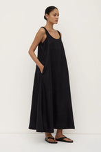 Load image into Gallery viewer, Assembly Label Maree Linen Midi Dress - Black
