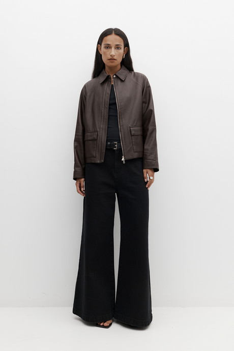 Rebe Mo Leather Jacket - Balsamic Hyde Boutique