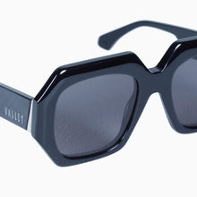 Load image into Gallery viewer, Valley Eyewear Monolith - Black Gloss with Silver Metal Trim  Hyde Boutique   
