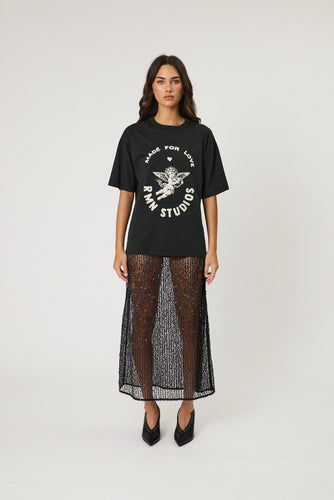 Remain Lovestruck Tee - Washed Black Hyde Boutique
