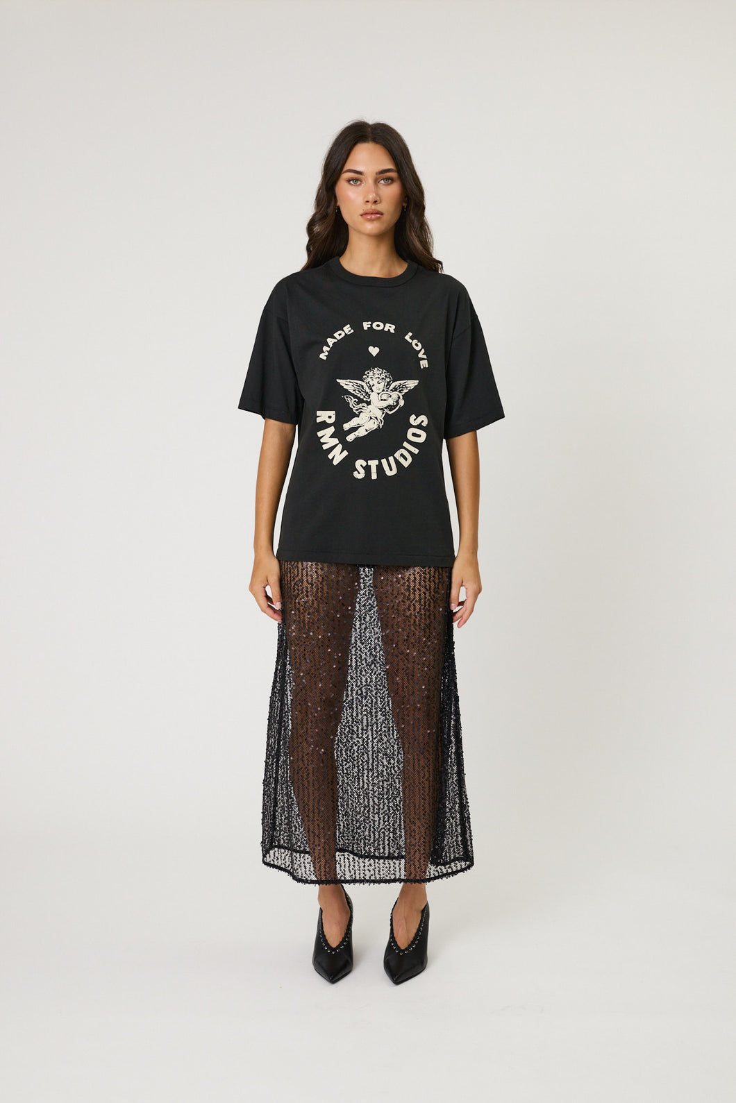 Remain Lovestruck Tee - Washed Black Hyde Boutique